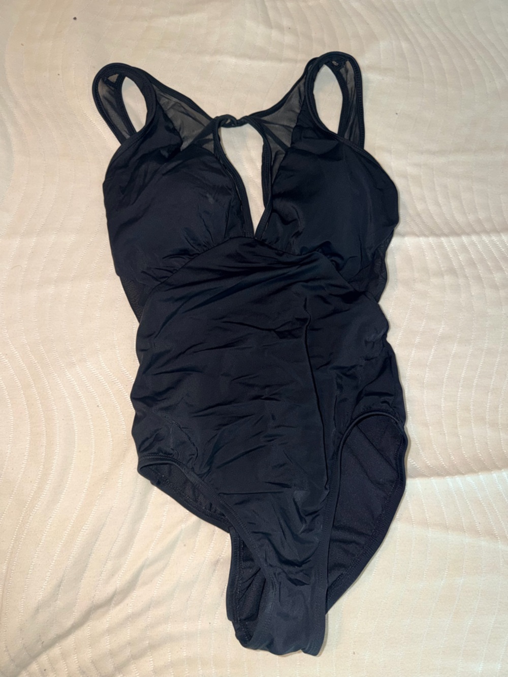 Black One-Piece Swimwear time & tru